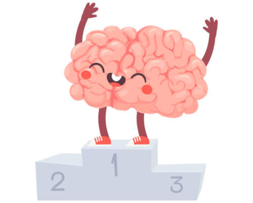 Cerebro con trofeo